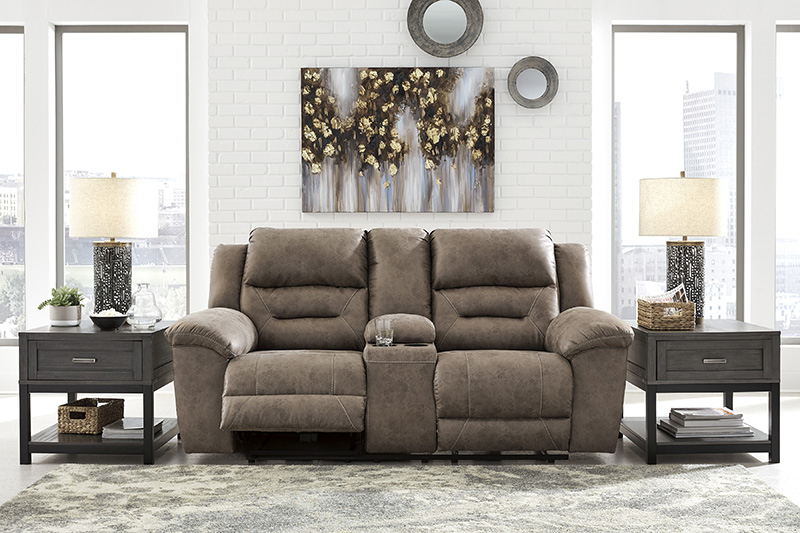 LOVESEAT STONELAND RECLINABLE CON CONSOLA