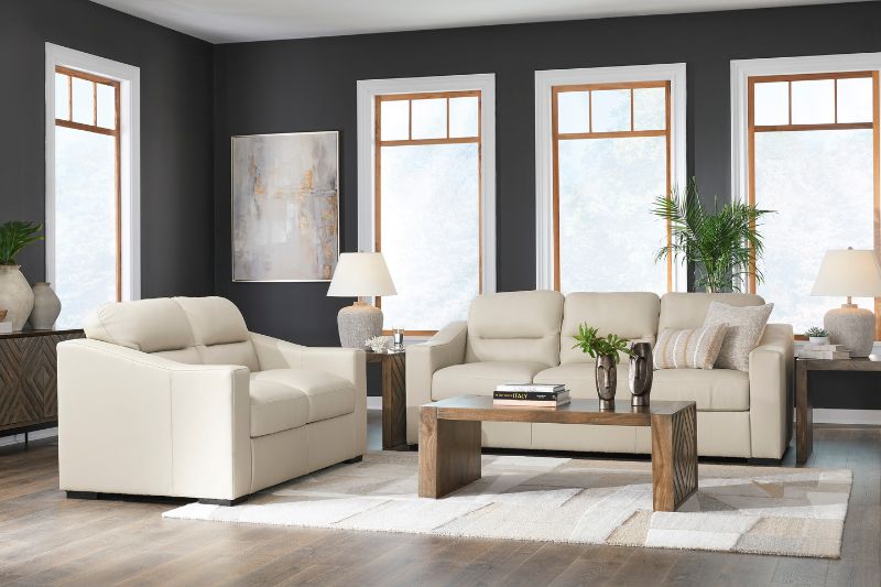 SALA TREASURE TROVE PIEL SOFÁ Y LOVESEAT