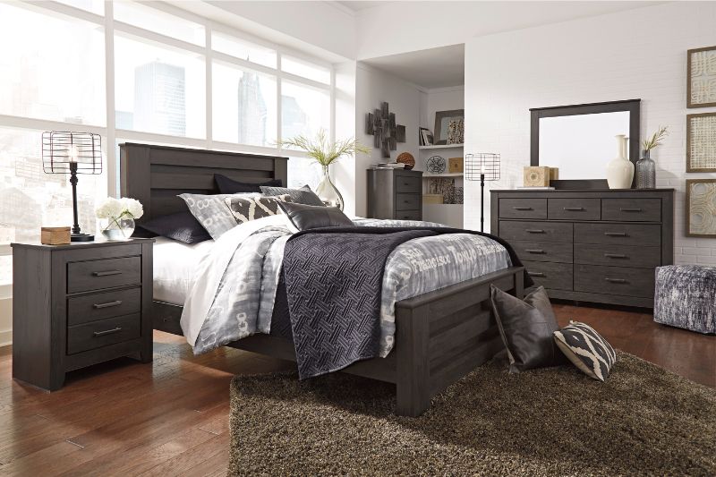RECAMARA KING BRINXTON CON DOS MESAS DE NOCHE