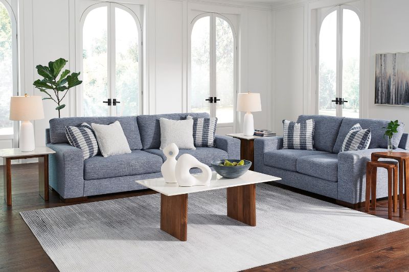SALA VELVOIR DENIM SOFÁ Y LOVESEAT