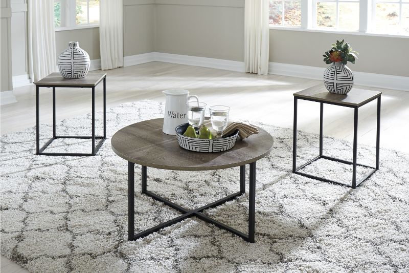MESAS WADEWORTH TWO-TONE SET DE TRES