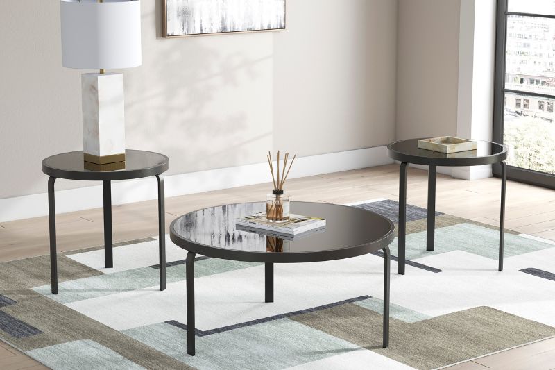 MESAS DORILYN BLACK SET DE TRES
