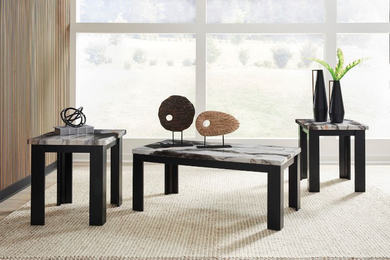 MESAS JAZMORE DARK SET DE TRES